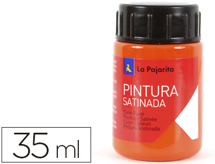 Pintura látex La Pajarita naranja 35ml.